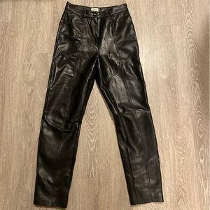 Aritzia Wilfred Rebel Leather Pants
